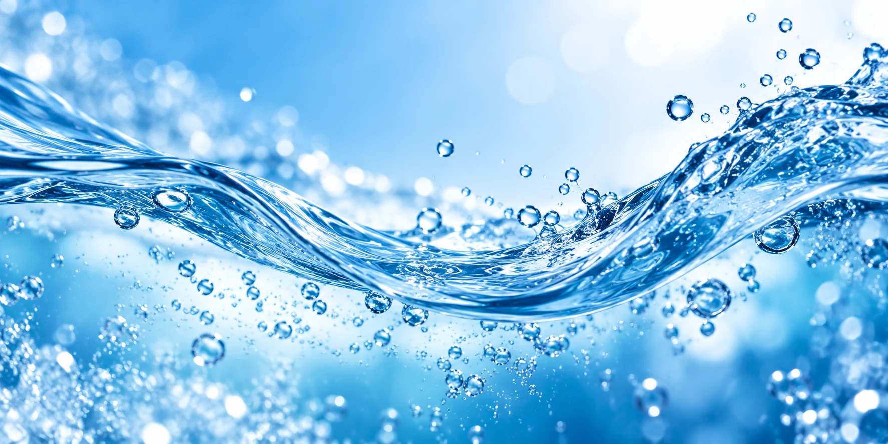 Clean flowing water visual